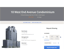 Tablet Screenshot of 10westendavenue.com